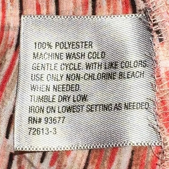 Worthington Pink Batwing Sleeve Tunic with Graphic Design Size Large - Picture 4 of 4